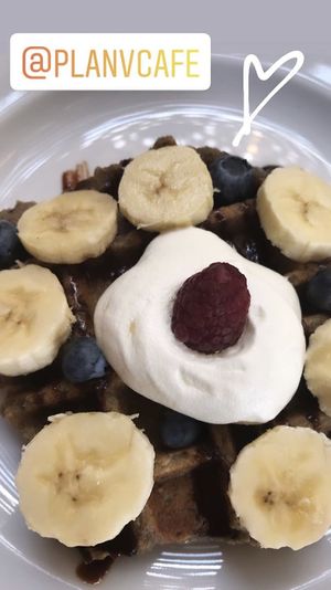 Waffle  at Plan V Cafe in Mexico City