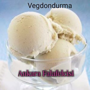 Veg ice-cream at Ankara Falafelcisi in Ankara