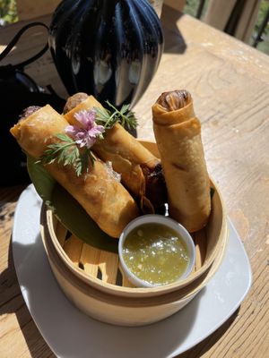 Fried spring rolls  at Nama in Mallorca