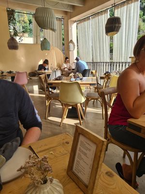 The interior, very adorable at Nama in Mallorca