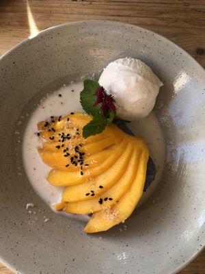 Mango sticky rice  at Nama in Mallorca
