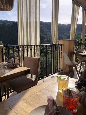 Terrace at Nama in Mallorca