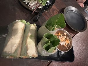 Spring rolls with tofu  at Sidestreet Pho in Alameda