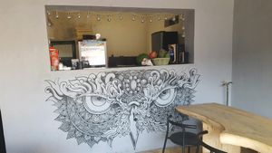 Bar + art at Kekinian in Penida Island