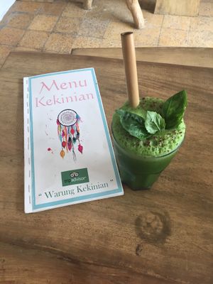 Green juice  at Kekinian in Penida Island