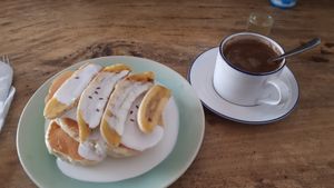 Vegan pancake! Große Portion und lecker at Kekinian in Penida Island