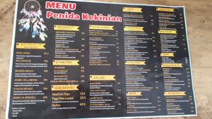 Das neue Menü at Kekinian in Penida Island