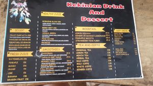 Neues Menü Getränke at Kekinian in Penida Island