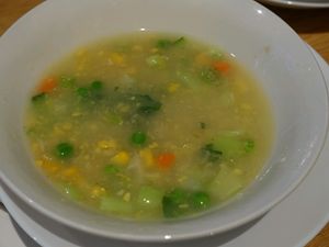 corn soup (it's a full bowl but i finished half already)  at Happy Thai in Perth