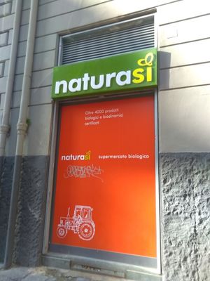 From the outside at NaturaSi - Via Cardinale in Naples