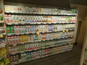 Vegan plant based mylks at NaturaSi - Via Cardinale in Naples