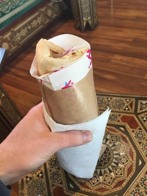 The falafel sandwich at Falafel King in Aarhus