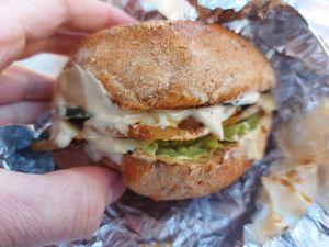 Tofu Burger at Rekalibracija Veganski in Novi Sad