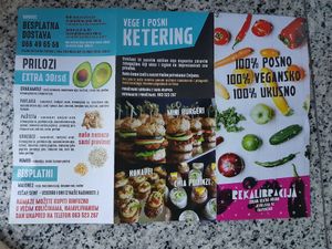 Menu page 1 at Rekalibracija Veganski in Novi Sad