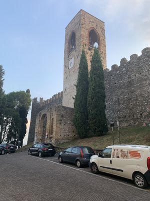 The entrance to the castle  at Ohana Holidays in Moniga Del Garda