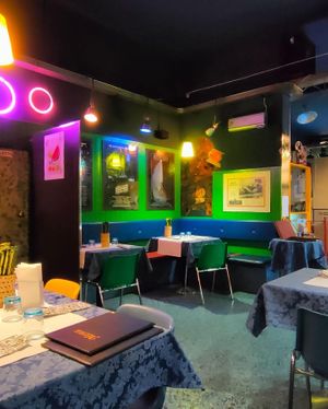 Cool atmosphere  at Veganfruttariano in Milan