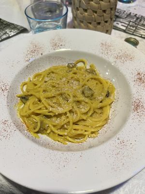 Carbonara  at Veganfruttariano in Milan