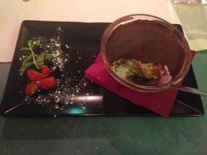 tiramisu forgot to photograph before started eating) at Veganfruttariano in Milan