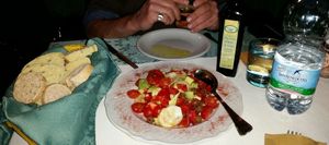 Starter salad. So fresh, super ripe, and delicious. at Veganfruttariano in Milan