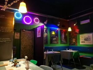 Funky design at Veganfruttariano in Milan