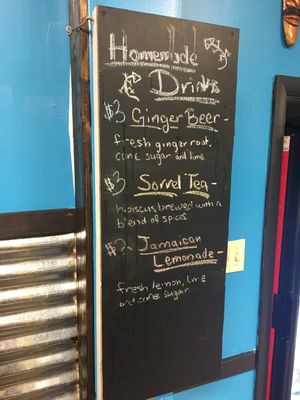 Drink menu at Caribbean Connection in Lewisburg
