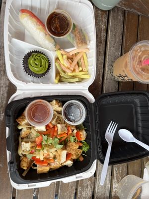 Asian noodles as a set  at Kaleisia Tea Lounge in Tampa