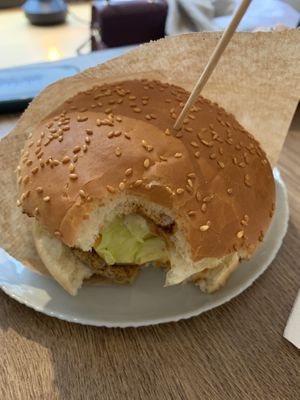 Burger  at ZEN Vegan Burger in St Petersburg