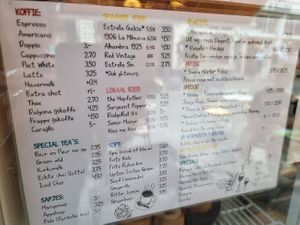 menu at Lume by Fingerz in Nijmegen