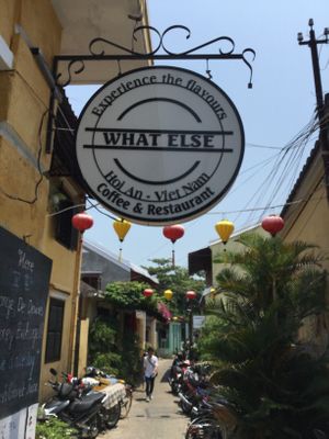 Outside at What Else Cafe in Hoi An