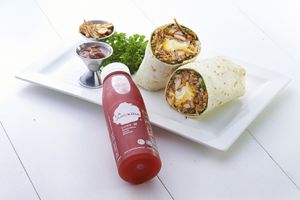 The famous La Juiceria Nasi Lemak Wrap at La Juiceria Superfoods Xpress - Avenue K in Kuala Lumpur