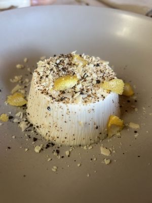 Panna cotta alla liquirizia   at Ecosteria Parco Santi Angeli in Santi Angeli