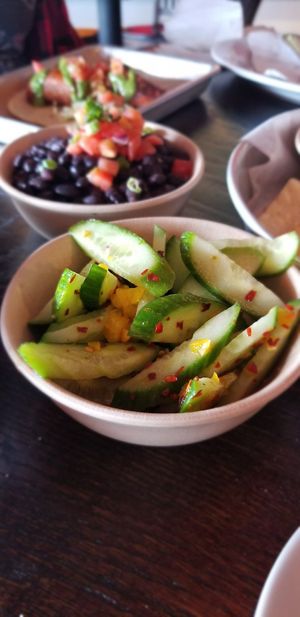 Spicy cucumbers at Bomba Tacos & Rum in Fairlawn