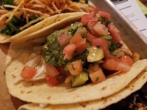 Crispy avocado taco at Bomba Tacos & Rum in Fairlawn