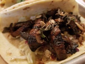 Spicy mushroom taco at Bomba Tacos & Rum in Fairlawn