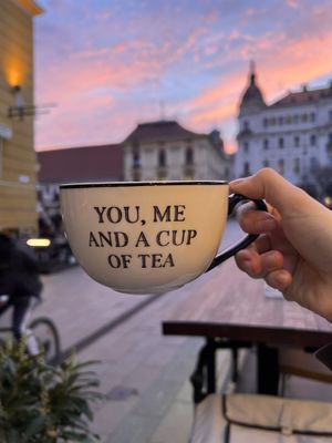 Green teaa  at Lezser Barkonyha in Pecs