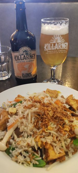 Rice, veggies and tofu at Khao Asian Street Food in Killarney