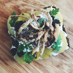 Potato open sandwich at Yellow Rose in Copenhagen