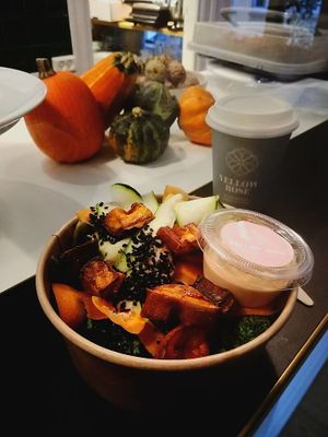 Salad of the day at Yellow Rose in Copenhagen