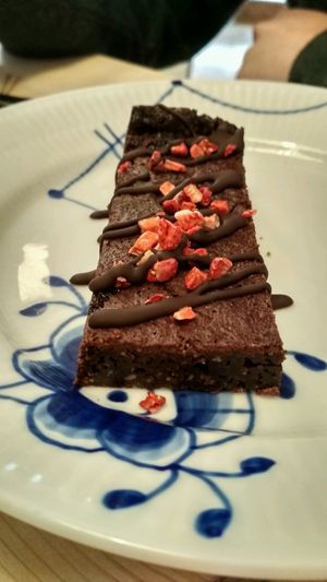 in love with their brownies at Yellow Rose in Copenhagen
