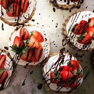 fresh strawberry pies to die for at Yellow Rose in Copenhagen