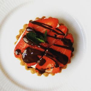 strawberry tart at Yellow Rose in Copenhagen