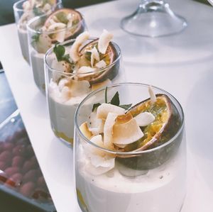 Mango cheesecakes at Yellow Rose in Copenhagen