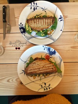 All American sandwiches  at Yellow Rose in Copenhagen