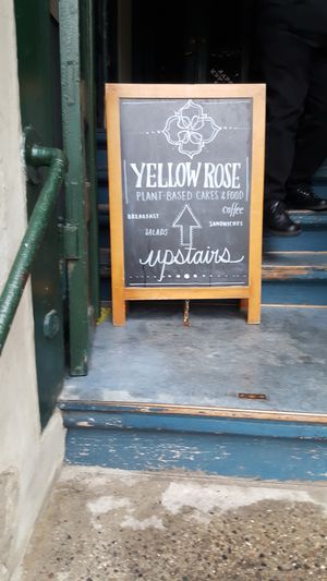It's upstairs. at Yellow Rose in Copenhagen