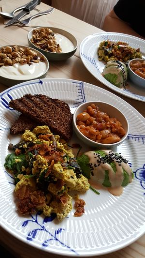 Cozy vegan breakfast in central Copenhagen. What more could you ask for  at Yellow Rose in Copenhagen