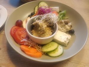 "Bodenschatz" breakfast (includes bread not shown on the photo) at Cafe Juli in Aachen