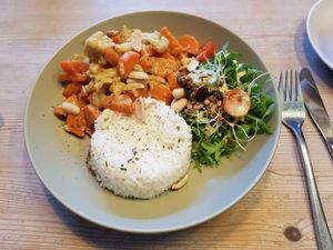 Veganes Curry at Cafe Juli in Aachen