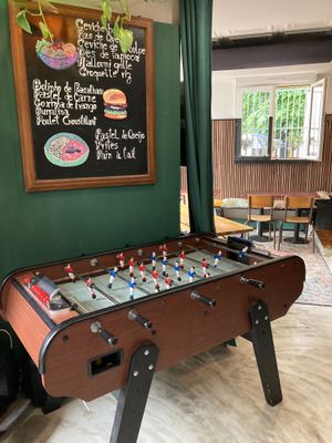 Baby-foot inside!!! at L'Incubateur de Fraîcheur in Paris