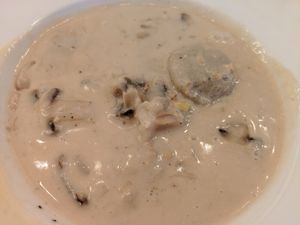 Spinach ravioli at Sea Salt Bakery & Cafe in Cairo