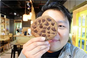Homemade chocolate cookies  at Art Nature Cafe - Penang in Penang